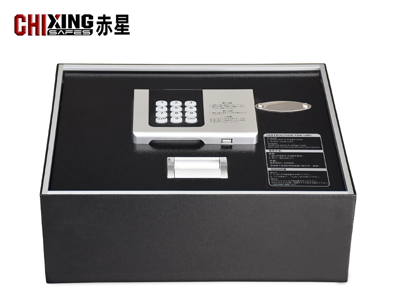 CX140-FB-S Heavy-Duty Luxury Hotel Compact Safe - Reinforced Stainless Steel Hinges, Top-Loading Design