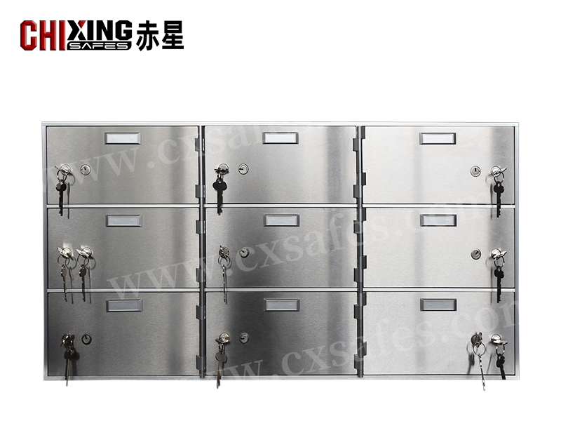 CX390-T9 safe deposit boxes and safe deposit lockers-External Hinge